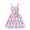 Purple, variant on Bmisegm Girls Summer Dresses Cherry Print Sleeveless A Line Swing Bowknot Waist Casual Toddler Summer Dress