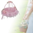 thumbnail image 2 of Cesta de boda Sunnimix decoraciones románticas 22cm x 23cm Rosado, 2 of 8