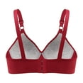 thumbnail image 7 of LYEAA Bras for Women Wireless Plus Size Soft No Wire Push up Everyday Bras Support Solid Lightly Lined Lift Sleep Bras Comfortable Wirefree Breathable Shaping Daily Bralette Red 2XL 42B/95B, 7 of 7