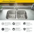 thumbnail image 3 of American Standard Portsmouth Undermount Stainless Steel 32 in. ADA Double Bowl Kitchen Sink, 3 of 3