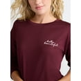thumbnail image 4 of Joyspun Women's Dreamy Soft Collection Long Sleeve Sleep Top and Straight Leg Pants Pajama Set, 2-Piece, Sizes XS-3X, 4 of 5