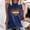 Navy, variant on Plus Size Tank Tops for Women under $10 Round-Neck Sleeveless Baseball Loose Printed Pullover Tops Gray S