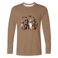 thumbnail image 4 of LWITHSZG Men's Halloween Graphic T-shirts Fall Long Sleeve Festival Tops Big and Tall Fashion Crew Neck Basic Tees Layering Top M, 4 of 4