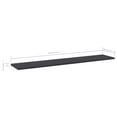 thumbnail image 4 of vidaXL Bookshelf Boards 4 pcs Grey 100x20x1.5 cm Engineered Wood, 4 of 4