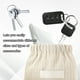thumbnail image 2 of Organizador Elástico Ndcxsfigh para Lazos de pelo bolsa de maquillaje de viaje de pana 2 piezas, 2 of 9