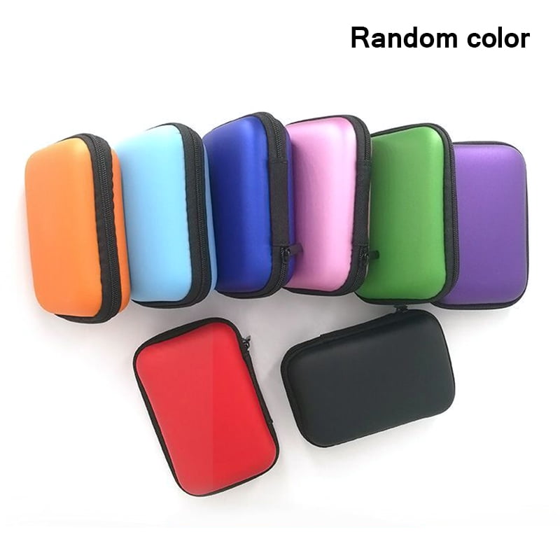 Mini Earphone Case Coin Purse Keys Cable Storage Box Holder Container Rectangle 