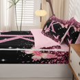 thumbnail image 5 of Manfei Cute Initial K Zipper Twin Comforter Sets with Fitted Sheet and 2 Pillowcases,Sweet Butterfly Zipper Bedding Set,Pink,Pink Reversible4pcs, 5 of 8