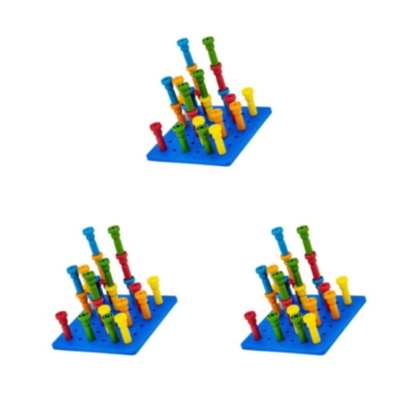 Vogacara Wooden Peg Board Beads Game for Kids Games Educational Parent-Child Math Type1 NO1