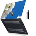 thumbnail image 3 of Compatible with Old Version MacBook Air 13" Case 2017 - 2010 Release Model A1369 A1466, Plastic Hard Shell Case Cable Tie, Flower 1159, 3 of 5
