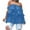 Blue, variant on Dealovy Tube Tops for Women Casual Strapless Sleeveless Shirts Ruffle Flowy Sumemr Going out Tops