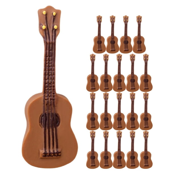 25 uds guitarras en miniatura modelos de guitarra pequeños instrumentos musicales de guitarra de casa pequeña