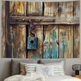 thumbnail image 2 of BCIIG Wooden Door Tapestry Wall Hanging Unique Style Graphic Tapestries Home Wall Decor Art for Living Room Bedroom Apartment Farmhouse Dorm 40x30inch, 2 of 6