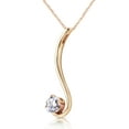 thumbnail image 2 of Galaxy Gold 14K Solid Yellow Gold 14" Necklace with 0.50 Carat Natural Diamonds, 14"-24" Sizes, April Birthstone, Symbol of Eternal Love, 2 of 2