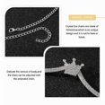 thumbnail image 4 of Chest Chain Rhinestone Bra Body Chain Sparkly Bikini Bra Chest Chains Silver Chest Bracket Chain Bra Party Body Jewelry Accessories for Women, 4 of 4