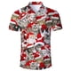thumbnail image 3 of Camisa hawaiana de playa con estampado 3D de palmeras tropicales para hombre, camisas de vestir de manga corta con botones, ropa de calle de verano, 3 of 5