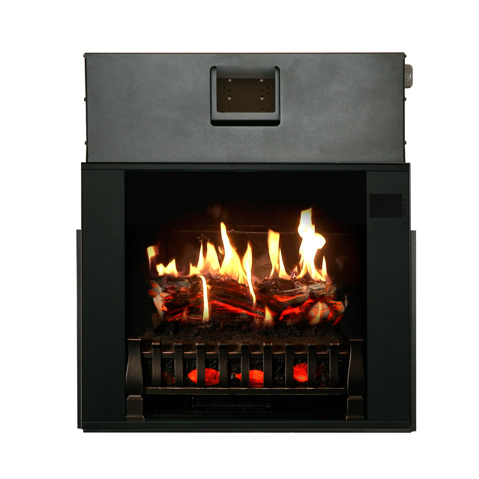 MagikFlame Electric Fireplace 28 Insert - Large Black Firebox - 30 Flames,  Large, Freestanding, 5,200 BTU Heater, Crackling Log Sound, Bluetooth, App  - New Home Design, Remodels, Family Atmosphere - Walmart.com