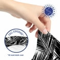 thumbnail image 5 of Black and White Office Chair Slipcover, Island Fan Palm Tree Leaves Caribbean Plants Jungle Foliage Ocean Beach, Protective Stretch Decorative Fabric Cover, Standard Size, Charcoal Grey, by Ambesonne, 5 of 5