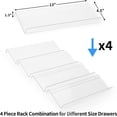 thumbnail image 4 of shiyou-Clear Acrylic Spice Drawer Organizer, 4 Tier Seasoning Jars Drawers Insert, Kitchen Spice Rack Tray for Drawer/Countertop (Jars not included), 4 of 4
