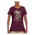 thumbnail image 2 of If It's Not a Weimaraner It's Just a Dog Gift | Womens Dog Lover Graphic T-Shirt, Maroon, Small, 2 of 3