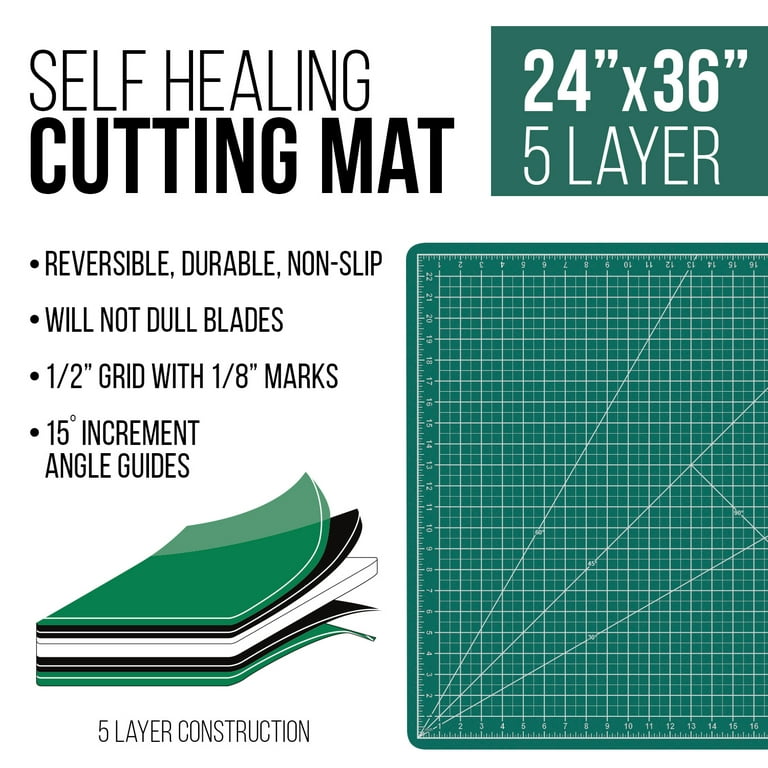 Self Healing Double Sided Thick Cutting Board Hobby Mat - 24 Inch
