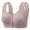 Purple, variant on Great Gifts for Lesss Ofreoo Plus Size Bras for Women Solid Color Front Closure Gathering Underwear Daily Bra