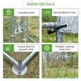 thumbnail image 5 of Aukfa Chicken Coop, 25 ft Large Chicken Run Cage Outdoor, Heavy Duty Metal Frame, Dome Roof, Silver, 5 of 10