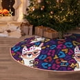 thumbnail image 5 of Rateoe Llama Alpaca Pattern Christmas Tree Skirt with Ties , Christmas Tree Decorations, Farmhouse Christmas Decor Xmas Holiday Decorations-48", 5 of 6
