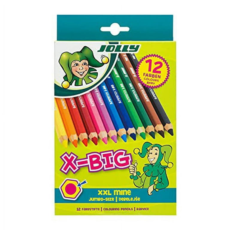Milan MAXI-Hex Colored Pencils Pack of 12 + Sharpener Kids Arts and Cr –  JAG Art Supply