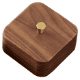 thumbnail image 1 of Nordic Simple Black Walnut Dental Floss Box Home Personalized Box, 1 of 6