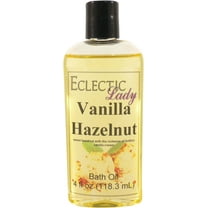 Vanilla Hazelnut Bath Oil - Scented Body Oil - Relaxing & Moisturizing Bathing Oil - Fragrance Body Oil For Dry & Rough Sensitive Skin - 4 oz
