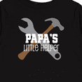 thumbnail image 4 of Inktastic Papa Little Helper Boys Long Sleeve Toddler T-Shirt, 4 of 5