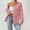 Pink, variant on AXXD Basic Summer Tops for Women 2024 2024 Trendy Casual Long Sleeve Pocket Turndown Collar Button Shirt Tops
