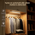 thumbnail image 3 of DAYBETTER White Light Under Cabinet Lighting, USB Rechargeable Closet Lighting with Motion Sensor and Magnetic Strip for Wardrobe & Kitchen, Wireless Lighting, 2?Pack, 3 of 6