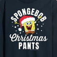 thumbnail image 3 of SpongeBob SquarePants - Christmas Pants - Men's Long Sleeve T-Shirt, 3 of 6