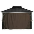 thumbnail image 4 of Lake Country Outdoors brown 10’ x 12’ gazebo with netted enclosure, 4 of 7