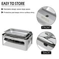 thumbnail image 3 of ROVSUN 2-Pack 9 Quart Roll Top Stainless Steel Silver Chafing Dish Buffet Set, 3 of 7
