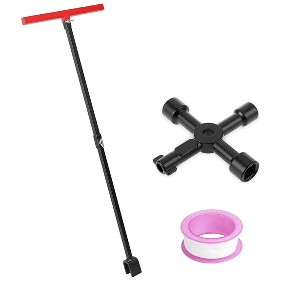 New Arrivals Water Meter Key with 4-Way Utility Key,Water Shut Off Tool