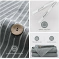 thumbnail image 3 of Cotton Duvet Cover Queen Size Pinstriped Comforter Cover with Button Washed Cotton Breathable Soft Solid Bedding Set Duvet Cover ×in & Pillowcases (NO Comforter), 3 of 8