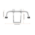 thumbnail image 3 of KFFKFF Ladder Support, Robust Steel Ladder Rooftop Attachment, Ladder Support Incorporating Wing Span/Wall Extension Component, Steady Ladder Offset Arms for Roof Drainage System, 3 of 9
