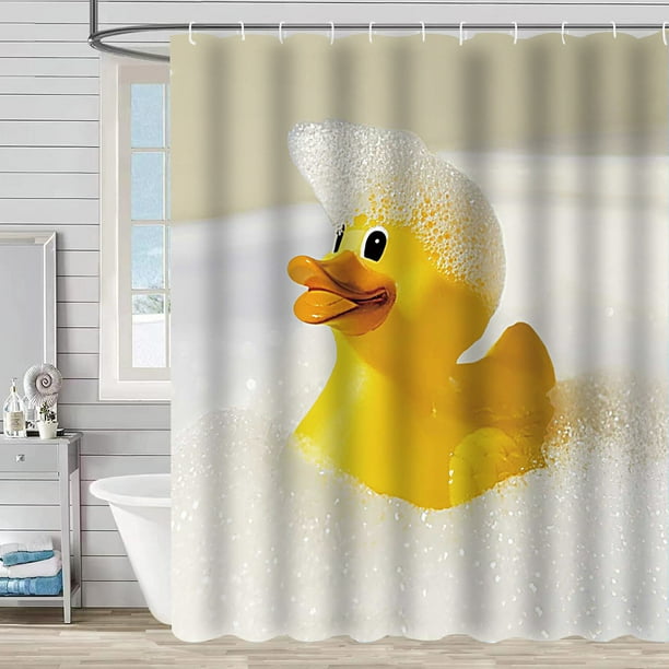 Cortina de ducha digital 3D, poliéster de separación en seco y húmedo para baño con cortina de aislamiento con ganchoImpermeable Lavable(180*180cm)