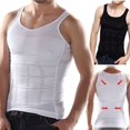 thumbnail image 4 of Sinhoon Men's Best Body Slimming Tummy Shaper Waist Girdle Vest Shirt, 4 of 7