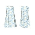 thumbnail image 7 of Fuzoiu Cute Cat Print Women's Sleeveless Dress,Summer Dresses for Women,Casual Sundresses,Beach Sleeveless T-shirt Swing Dress with Pockets, 7 of 7