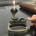 thumbnail image 2 of Piioket Snake Cobra Shaped Novelty Cigarette Cigar Lighter Refillable Butane Gas Lighter with Ashtray Ash Tray, 2 of 7