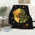 thumbnail image 2 of Sunflower Gifts for Women, Birthday Gifts for Sunflower Lovers, Inspirational/Get Well Soon Gifts for Women, Sunflowers Gift for Her Throw Blanket 60 x 50 Inch, Sunshine Gifts for Women/Girls/Friends, 2 of 5