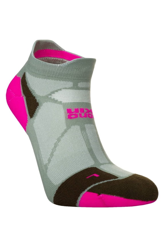 Marathon Fresh Min Socklets - Sage/Fluo Pink
