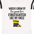 thumbnail image 3 of Inktastic Future Firefighter Like My Uncle Gift Baby Boy or Baby Girl Bodysuit, 3 of 4