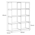 thumbnail image 7 of ANMINY 8 Cube Storage Shelf Bookcase, Plastic Open Back Vertical, Pink, 7 of 7