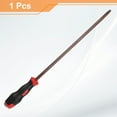 thumbnail image 3 of Uxcell SL8 Flat Head Screwdriver 16.93" Magnetic Screwdrivers 5.12" Heat-Treated S2 Alloy Steel with Ergonomic Handle for DIY Repairing, Red Brown, 3 of 7