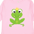 thumbnail image 4 of Inktastic Cute Frog, Green Frog, Crown, Frog Prince Boys or Girls Long Sleeve Toddler T-Shirt, 4 of 5