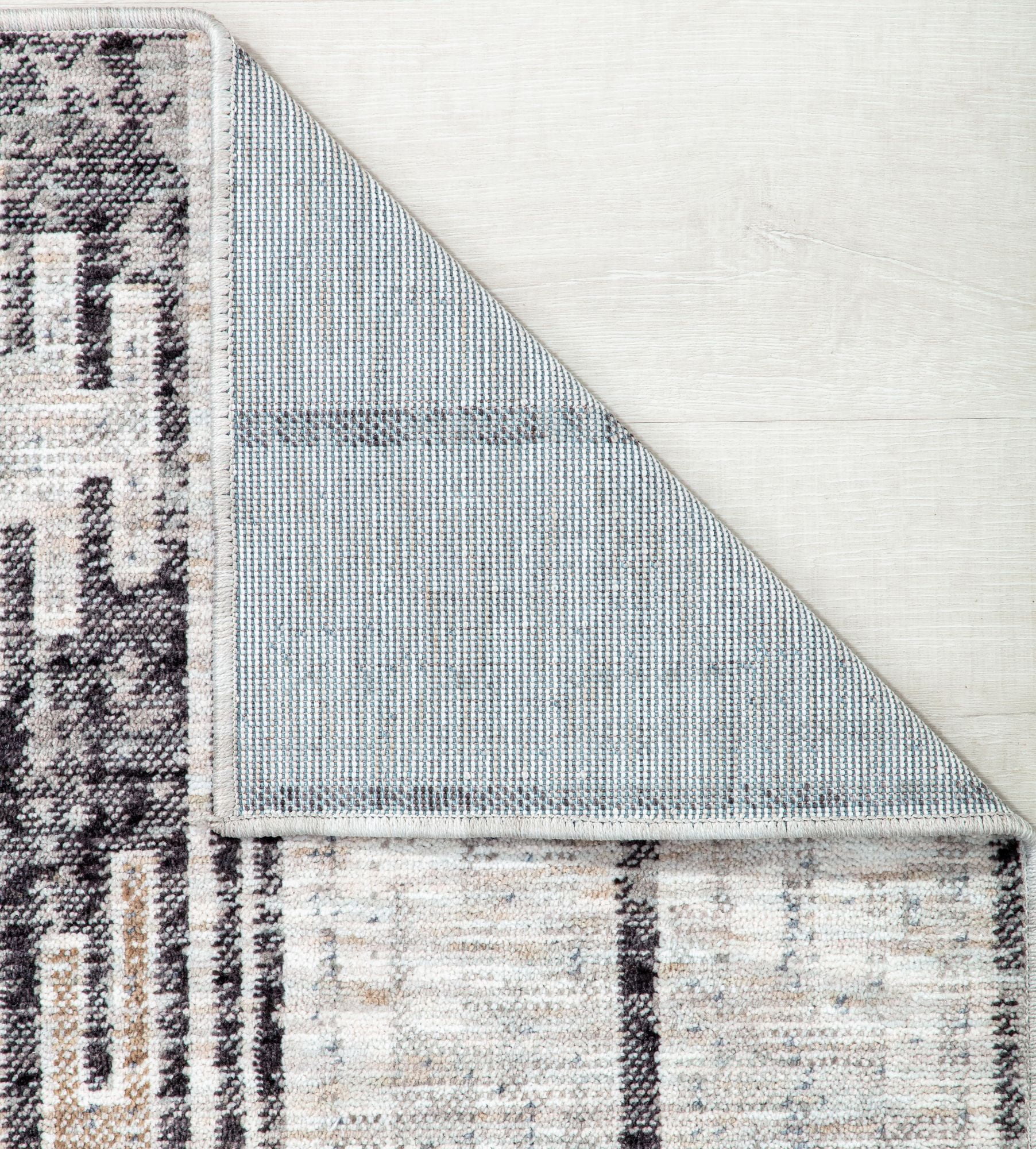 Mason Brooks Cressida CA55A Coastal Fog Moroccan Tribal Gray Area Rug, 2'6" x 8'
